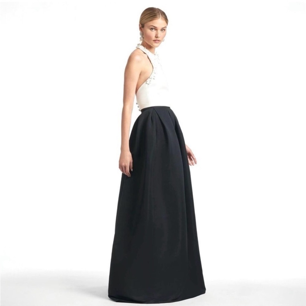 Sachin + Babi -Dominique Pleated Two-Tone Applique Gown size 4 NWT. - Picture 5 of 16